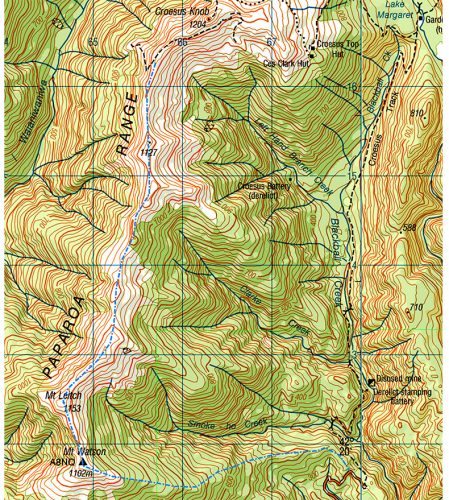 The proposed route (blue line) of the Croesus Loop