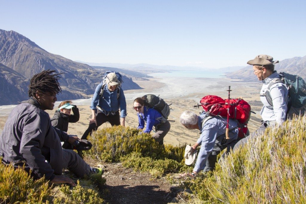 High winds forced the pilgrims to turn around. Photo: Anna Pearson
