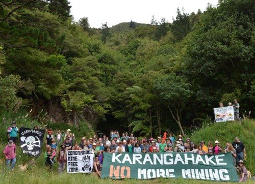 Locals campaign against mining in the Karangahake Gorge. Photo: Supplied