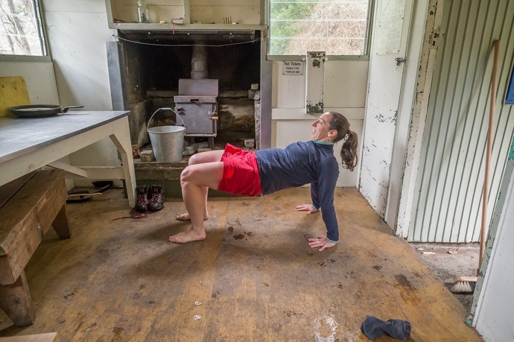 Intense upward plank pose. Photo: Ian Harrison