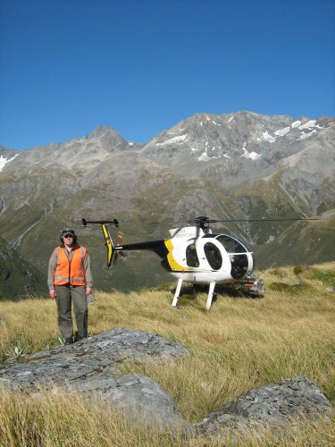 Sarah Bond assessing a tourism concession.