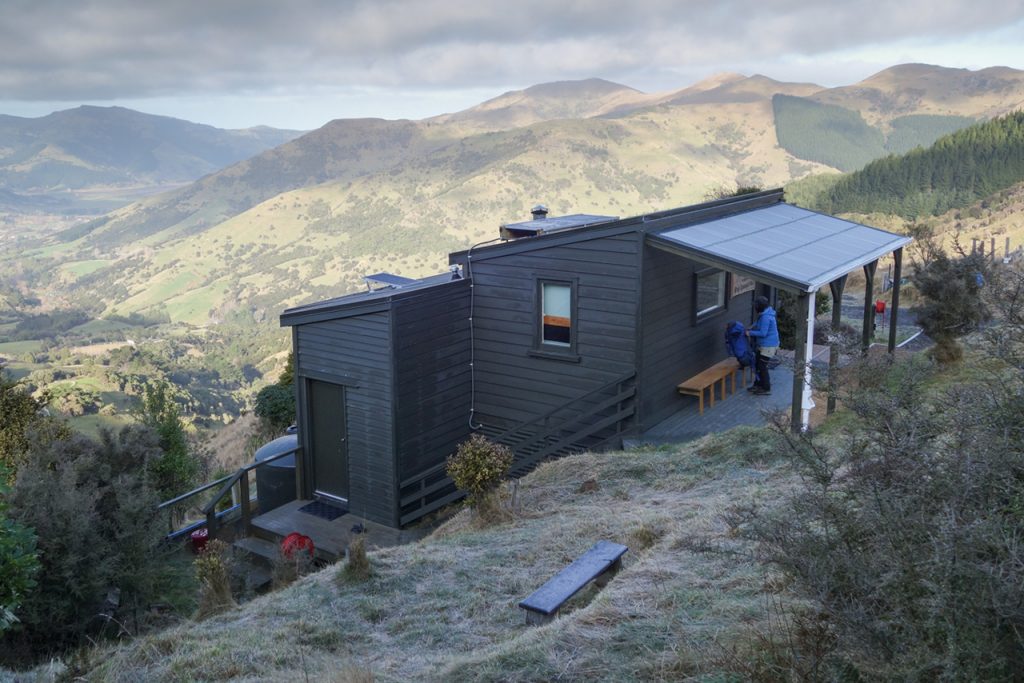 Rod Donald Hut on the Te Ara Pataka track. Photo: Rod Donald Trust